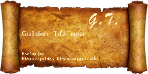 Gulden Tímea névjegykártya
